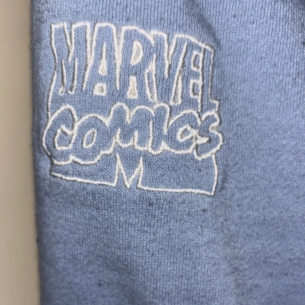 Marvel Boys Blue and Gray Kids Puffer Jacket Featuring Superheroes, Size 4T